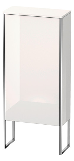 Duravit Halbhochschrank XSquare 50x23,6x113,6cm, stehend, Tür links, Eiche schwarz