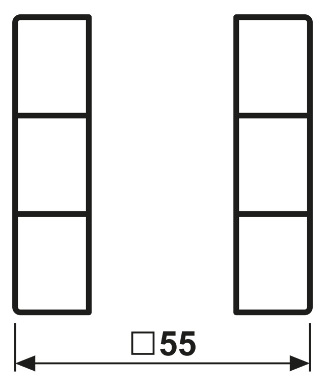Taste 3t Schalt/Dimm A sw glz f.Bussystem Taste 3t Schalt/Dimm A sw glz f.Bussystem