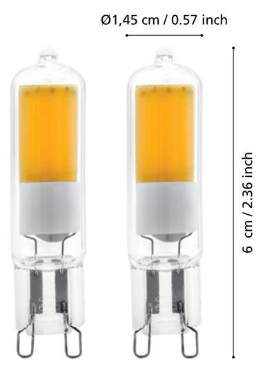 EGLO Leuchtmittel G9-COB LED 2W   110153 