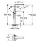 GROHE Fertigmontageset Lineare UP-Wannen-Einhebelmischer 1/2", Bodenmontage, chrom