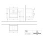 V&B Waschtischunterschrank Skyla 57,2x59,6x43,9cm, Brilliant White