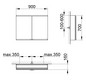 KEUCO Spiegelschrank Royal Modular 2.0 900 x 700 x 160 mm, 1 Steckdose, 1 Doppel-USB-Ladestelle, Wandvorbau, 2 Türen