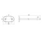 EMCO Handtuchhalter Round 400mm, 2-armig, starr, chrom