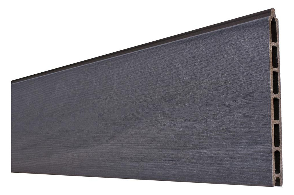 Bild ÖLAND-Serie GREYSTONE Zaunlamelle (grau) coextrudiert Holzmaserung 20 x 210 x 17 - n.a.-0