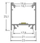 Profil n.Konf alu IP00 100x23x25,1mm nur Konfektionierung Ersatzteil Zubehör