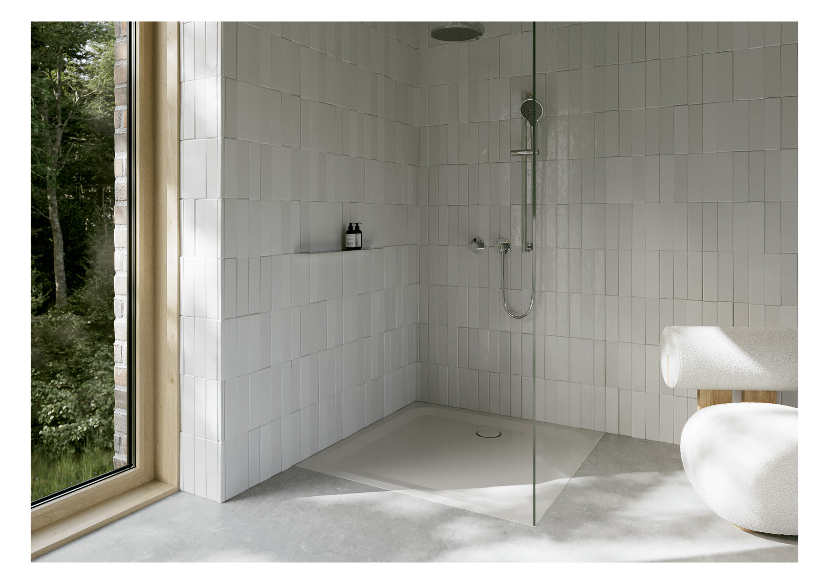 Duschwanne BetteUltra 5984 150x150x3,5cm, Glasur, flax