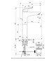 Ideal-Standard Waschtisch-Einhebelmischer CeraFlex chrom, verlängerter Sockel, mit Ablaufgarnitur, Ausladung 140mm