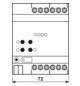 Dimmaktor KNX 0-225W REG 4TE 4Ausg Vor Ort-/Handbedienung