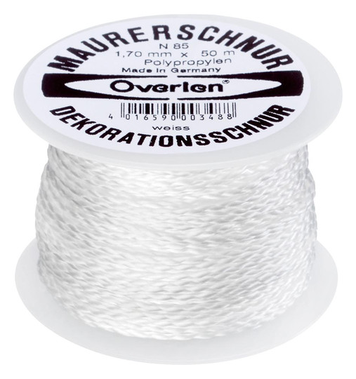 Maurerschnur aus Polypropylen, weiß - 50m x 1,7mm