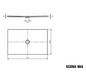 Kaldewei Duschwanne SCONA 964-1 100x110cm, warm grey70