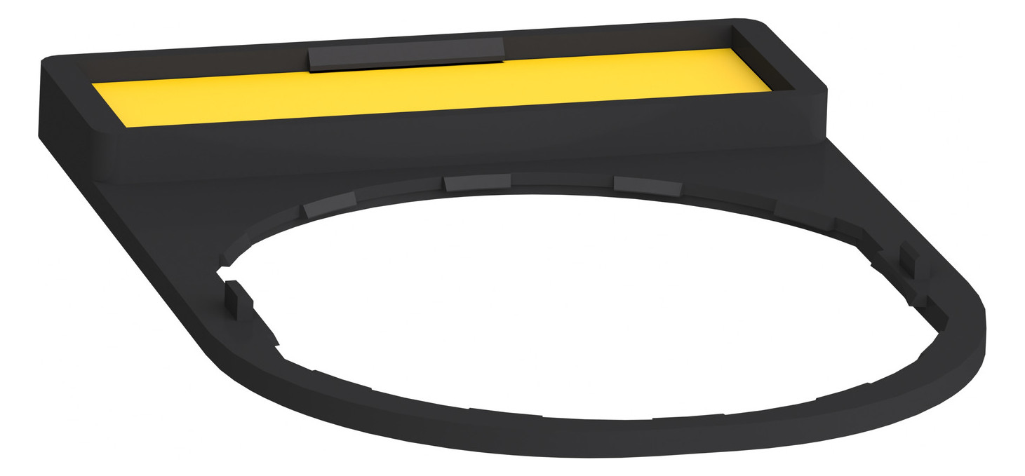 Bezeichnungsschild ws rechteck 30x40mm Bez.Schild