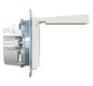 Steckdose 1f polws glz System M UP Klappd IP20