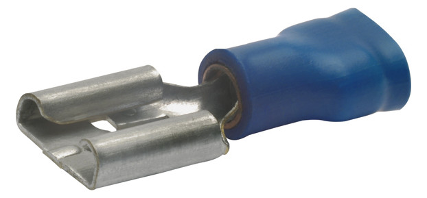 Flachsteckhülse Ms bl 1,5-2,5qmm teiliso fl_7.7x0.8mm fl 7.7x0.8mm