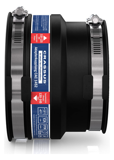 Crassus Adapterkupplung CAC 1452, 130-145/110-125 mm, 0,6 bar