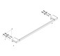 hansgrohe Badetuchhalter AddStoris Länge 648mm, Wandmontage, Metall, mattweiß