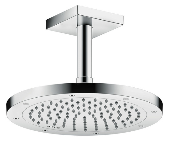 hansgrohe Kopfbrause EcoSmart plus Axor Decken- oder Wandmontage, 245mm, 1jet, chrom