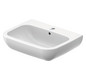 Duravit Waschtisch D-Code 65 x 50 cm, mit Hahnloch, Überlauf, Hahnlochbank, weiß