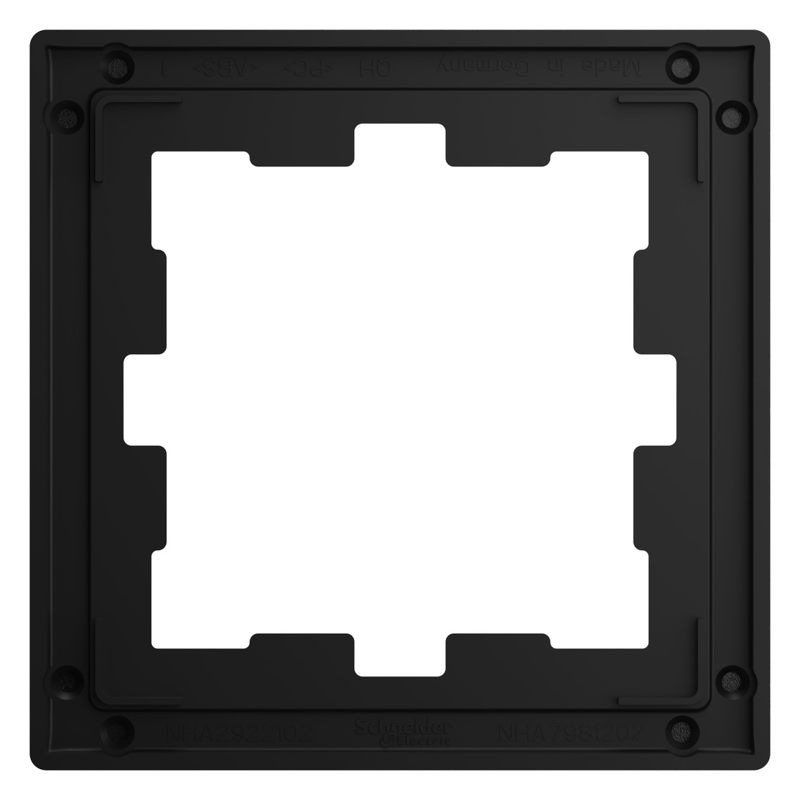 Rahmen 1f schiefer gschl D-Life Stein f.GEB-K geschliffen Unterputzmontage