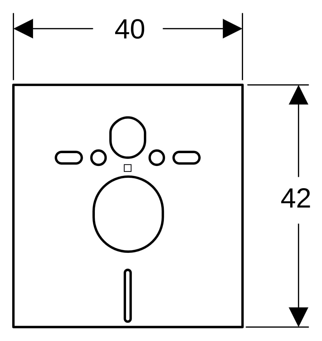 Geberit Schallschutz-Set Kombifix für Wand-WC-/Bidet, PE-E, weiß