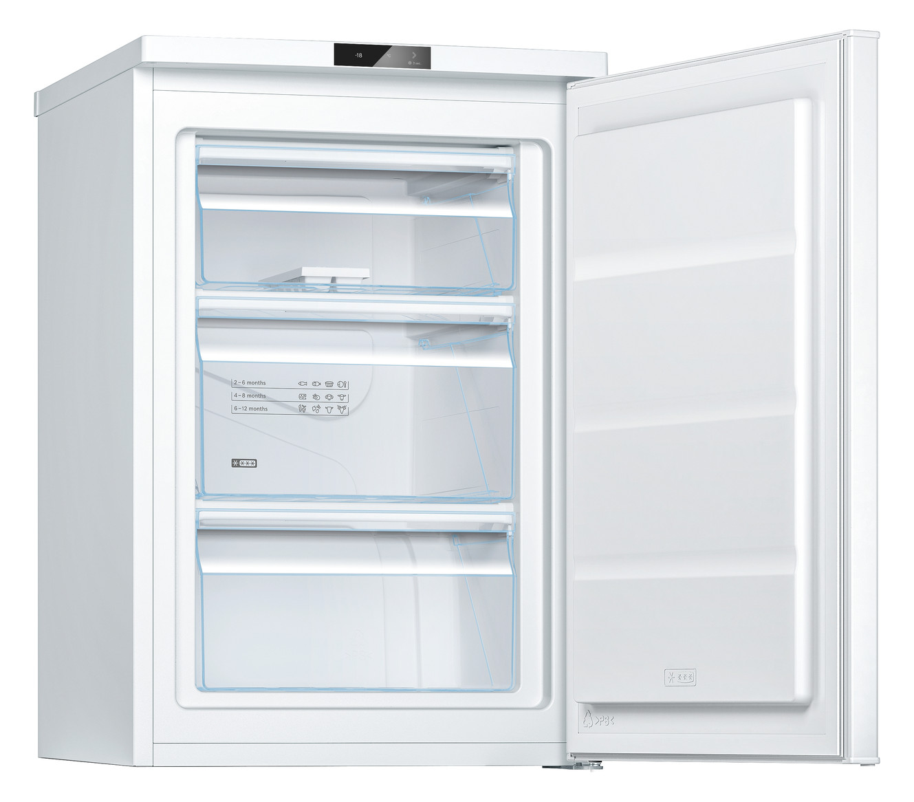 Tischgefrierschrank 83l E 164kwh 39dB ws 3Korb B560xH850xT580mm Warnsignal: