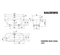 Kaldewei Badewanne CENTRO DUO oval 127 170x75cm, Griffloch, Perl-Effekt, Rutschhemmend, bahamabeige