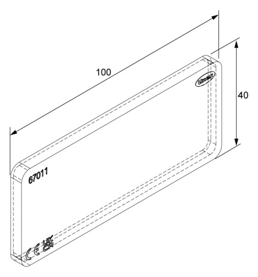  Kennzeichnungsschutz halogenfrei 40x100 
