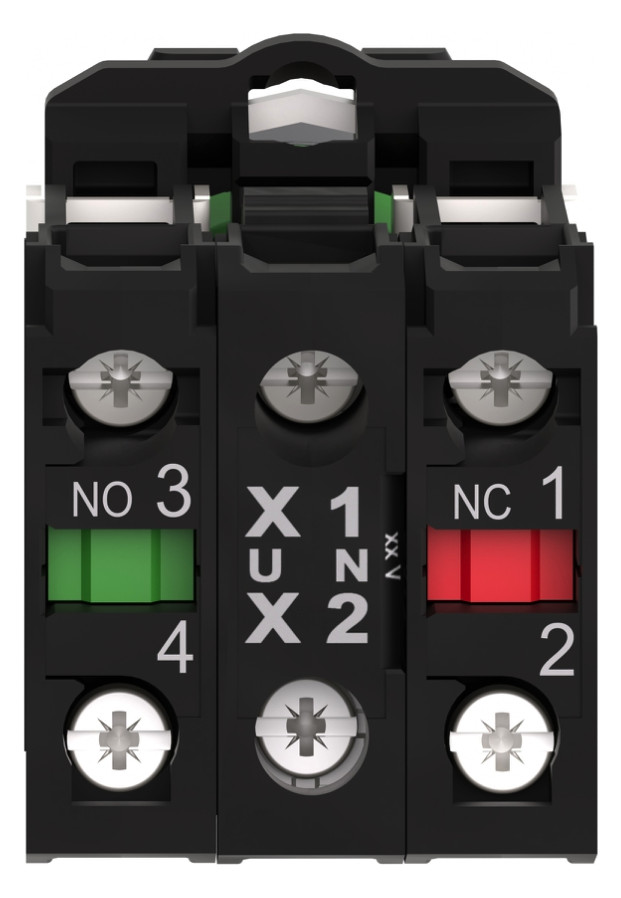 Drucktaster 1f ws rnd Ø22,5mm 1S 1Ö IP66 fl Geeignet für Beleuchtung Tastend