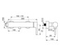 HANSA Brause-Einhebelmischer HANSAVANTIS Style AP, Pinhebel, Wandmontage, chrom