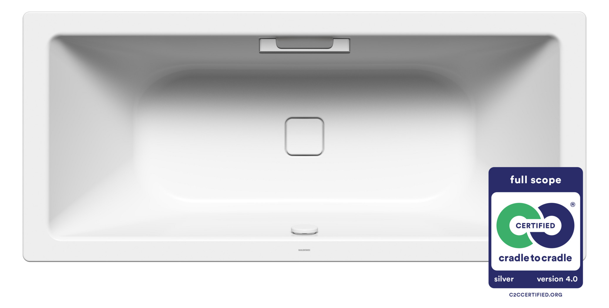 Kaldewei Badewanne CONODUO 732 170x75cm, Griffloch, weiß