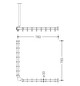 HEWI Vorhangstange 801 800 x 800 mm, 16 Vorhangringe, tiefschwarz, winklig