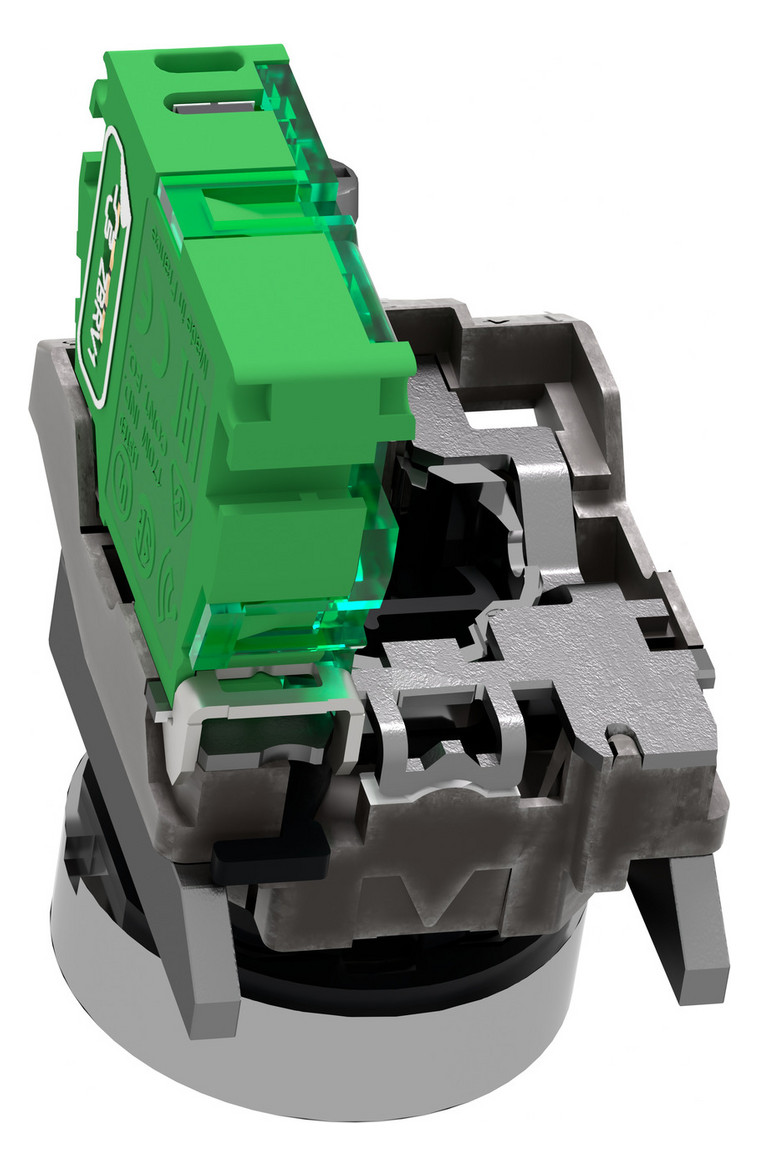 Drucktaster 1f rt rnd Ø22,5mm 1S IP30 fl Tastend