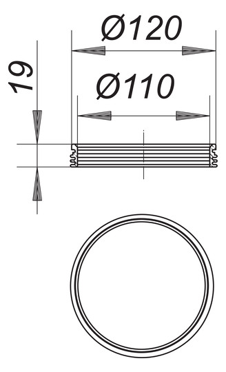 Dallmer Rückstaudichtung S 10 Ø 110 mm