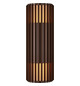 LED-Wandanbauleuchte Aludra 30W ms IP54 E27 messing Ø124x337mm