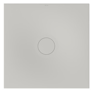 Bette Duschfliese BetteAir 1000 x 1000 mm, silver, Rechteck, glasierter Titan-Stahl, mit Minimum-Täger