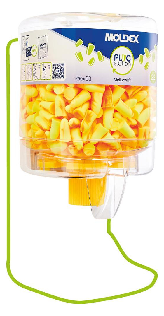 Bild Spender 7625 incl.250 Pr.Stöpsel MelLows, Gr. S ohne Wandhalter 7060 - MOLDEX-1