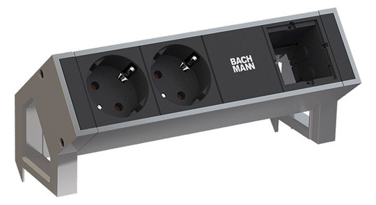 Bachmann DESK2 2xSchuko 1xABD    902.403 