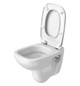 Duravit WC-Sitz D-Code mit Absenkautomatik, Scharniere Kunststoff, weiß