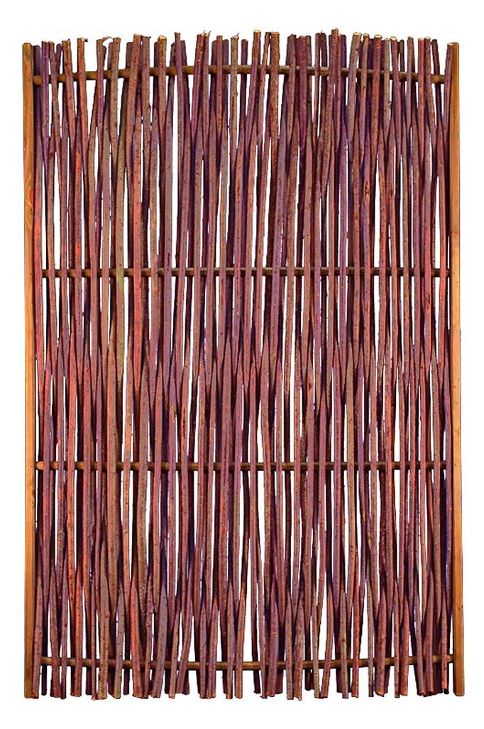 Bild PEPE Haselnusszaun 120x180cm, Haselnussruten Rahmen ca. 45 x 25 mm, braun gebeiz - n.a.-0