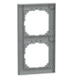 Rahmen 2f alu mt M-Pure Kst f.GEB-K Unterputzmontage Thermopl