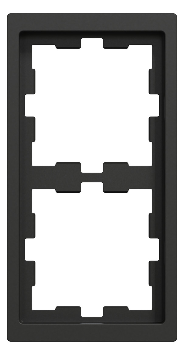 Rahmen 2f anth glz D-Life Kst f.GEB-K Unterputzmontage Thermopl