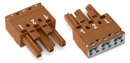 Steckverbinder Gebäude 3p Serie 770 25A Federzug 250V Buchse 4qmm 1/2/L