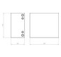 Leuchteneinbaugehäuse FlamoX Ø180mm Alu 100mm Geeignet für HV-Leuchten
