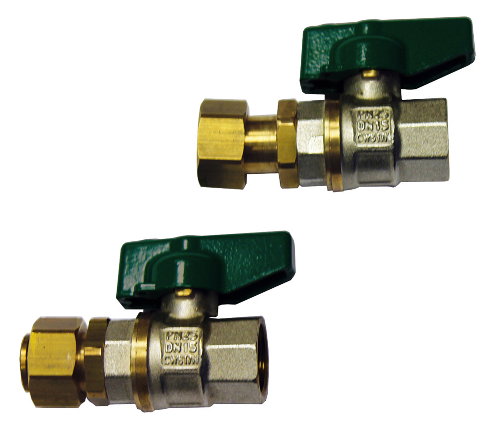 MHG Trinkwasser-Anschluss-Set ProCon E 1/2", Kugelhahn, grün