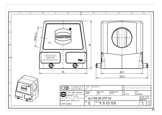 HART Gehäuseoberteil         19300320528 