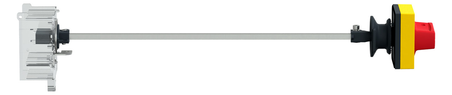 Drehantrieb abschl rt/ge Achsverläng Verriegelung Mit Griff rot/gelb