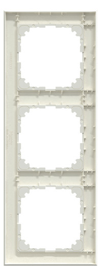 Rahmen 3f polws glz M-Pure Kst f.GEB-K Unterputzmontage Thermopl