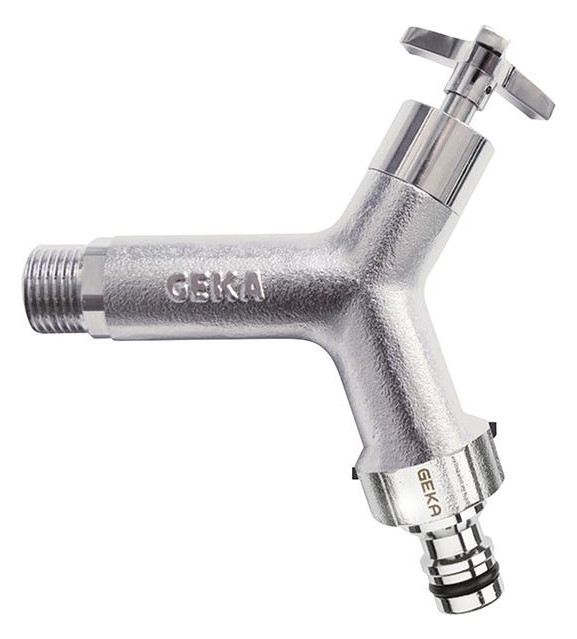 Bild Design-Wasserhahn AG G1/2 MS Cr, mit Hahn St. IG G3/4 GEKA plus-0