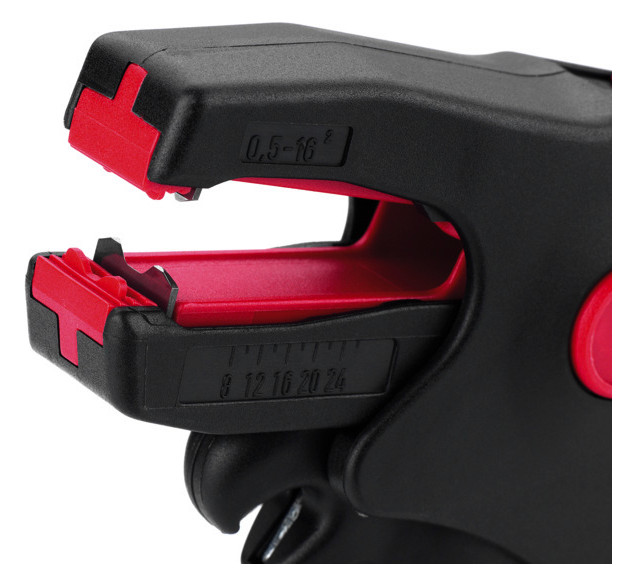 Abisolierzange POWERSTRIP 0,5-16qmm Mit Drahtschneider 1Komp