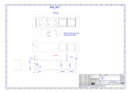 Bachmann Steckdoseneinheit VENID 936.007 