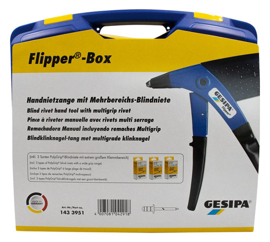 GESIPA-Blindniet-Garnitur Flipper-Box